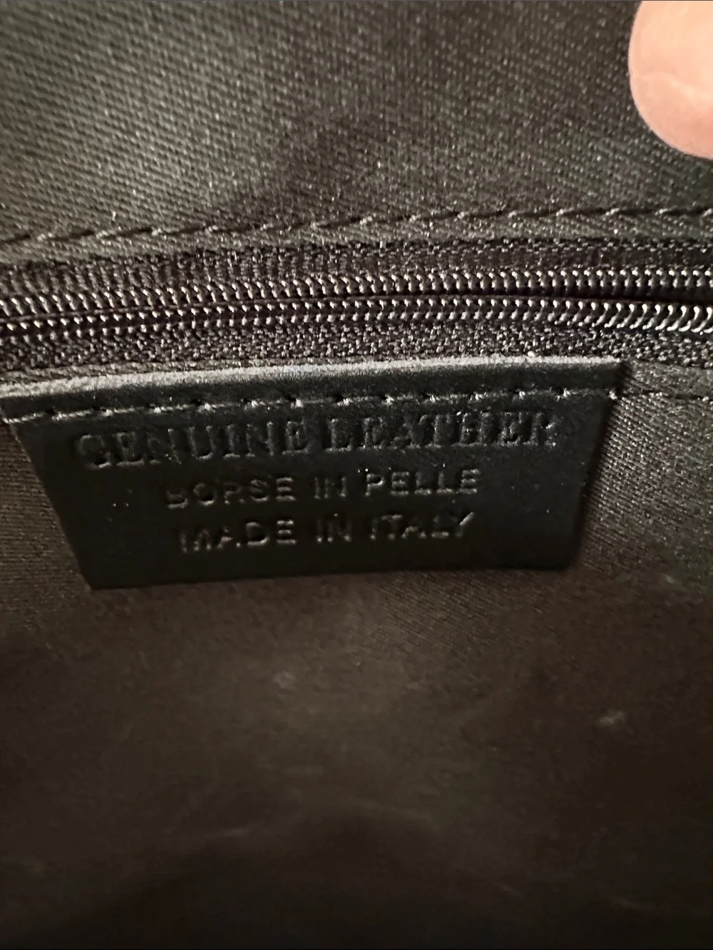 Persaman New York Gray Leather Laptop Bag with Shoulder Strap